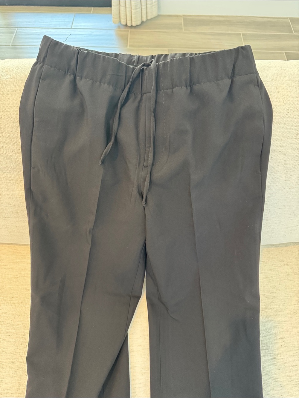H&M Black Drawstring Dress Pants